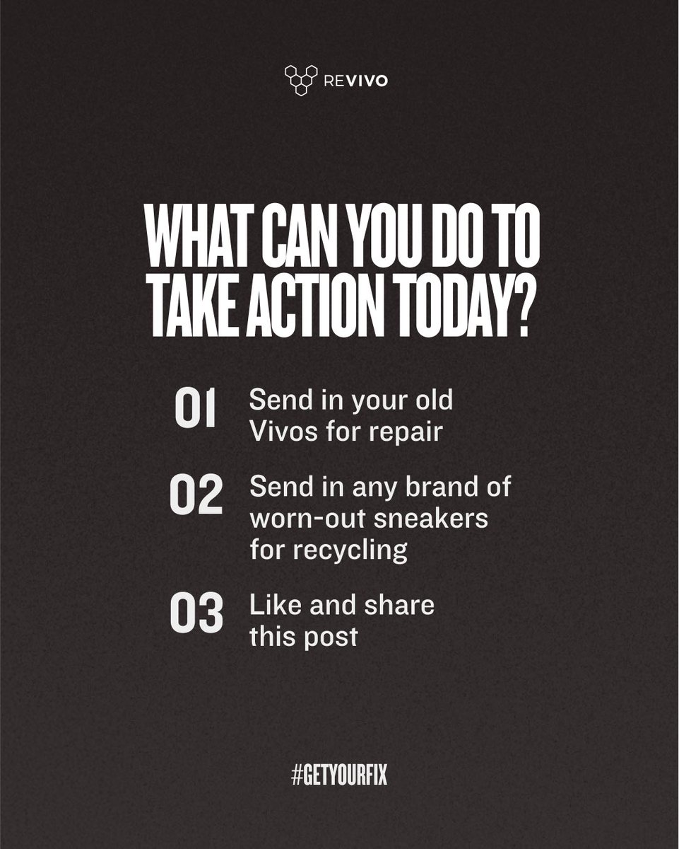 VIVOBAREFOOT's tweet image. [3/3] Let's push for the big brands we know and love to join our mission of making footwear that’s better for feet and the planet – because we’ll accomplish much more together. 

In the meantime, check out what action you can take today. 

#Vivobarefoot #GetYourFix #Revivo