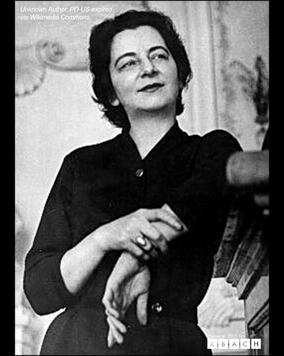 Happy heavenly 116th birthday to Polish-Lithuanian composer and violinist, Grażyna Bacewicz! A student of France's acclaimed music teacher, Nadia Boulanger, Bacewicz was one of Poland's first female composers to achieve international fame!