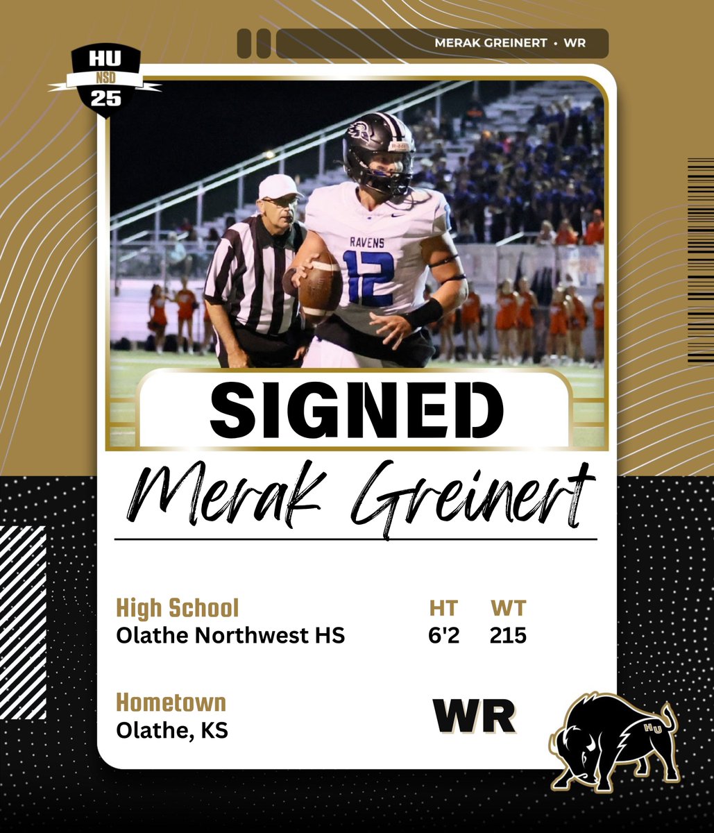 Merak Greinert is a Harding Bison!