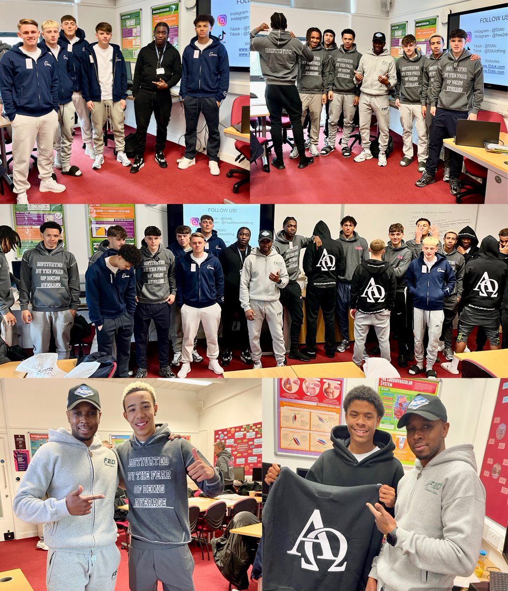 THANK YOU AVFC!!
We had the best time working with Aston Villa’s academy scholars who today concluded their ENTREPRENEURSHIP program with us. 
Check them out wearing their finished hoodies! 
It’s been a pleasure! 
Until next time!!