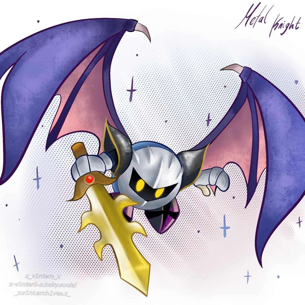 Redverie_'s tweet photo. 𝐌𝐞𝐭𝐚𝐥 𝐊𝐧𝐢𝐠𝐡𝐭

★🜚

#Kirby #Kirbyfanart #MetalKnight https://t.co/uyRRd9kW0Y