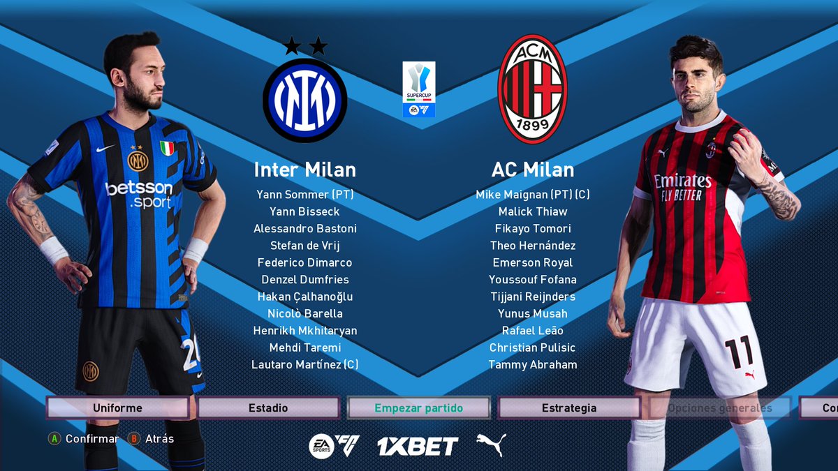 PESDreamPatch's tweet photo. #Supercoppa 🇮🇹 Una noche rossonera en Riad 🖼️solo @PESDreamPatch !
Mira el resumen del PARTIDO en el siguiente LINK: 👉 https://t.co/K0hIJR0XWk 🎮
Descarga ya FEBRERO: 👉 https://t.co/lzHygsLJ6w
#InterMilan | #SempreMilan | #PesDreamPatch https://t.co/e9Sv12xmf5