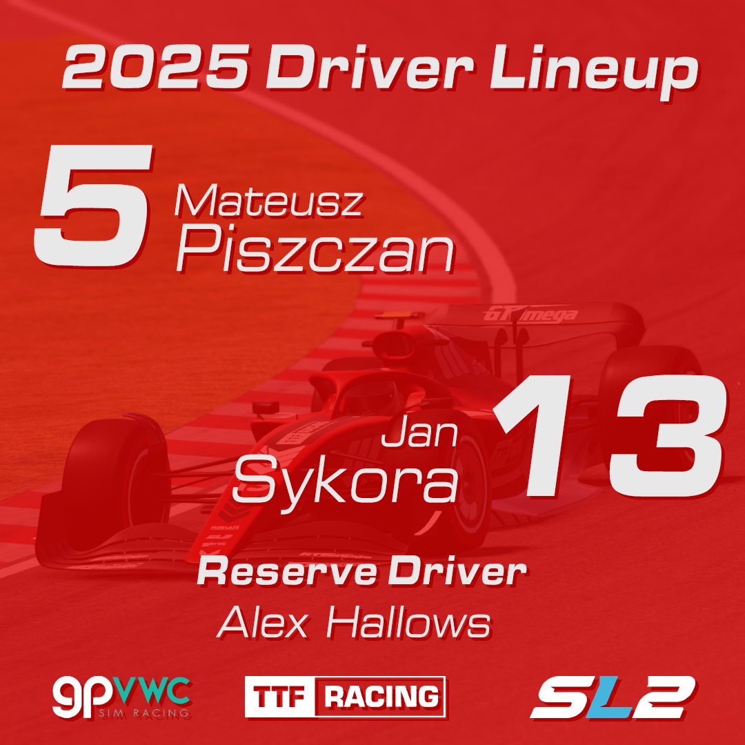 Introducing our line up for the @gpvwc superlights season with <a href="/piszczann/">mateuszek</a> jan sykora joining us with the returning Alex harrow will continue his role as our test and reserve driver. #gpvwc #esports #simracing #rfactor2