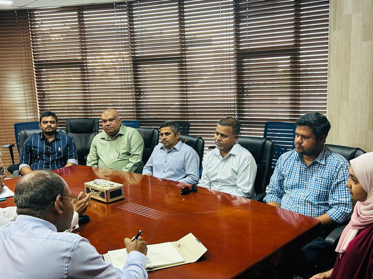 Thoriq Ibrahim (@thoriqibrahim) on Twitter photo Had the pleasure of meeting with the <a href="/boating_mv/">National Boating Association of Maldives</a> team to discuss how we take our tourism industry to the next level.
I look forward to working together with the team for the sustainable development and growth of our tourism industry. Had the pleasure of meeting with the <a href="/boating_mv/">National Boating Association of Maldives</a> team to discuss how we take our tourism industry to the next level.
I look forward to working together with the team for the sustainable development and growth of our tourism industry.