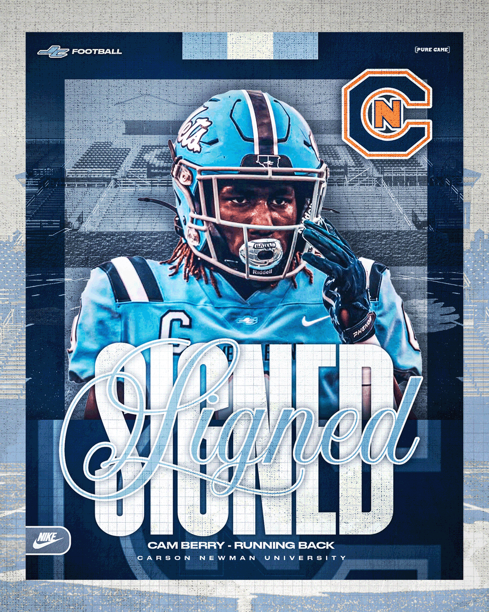JCJetsFootball's tweet photo. Congratulations to Running Back Cam Berry for signing with Carson Newman Today!
@CAMBERRY256
@cnfootball
#BuiltOnCountyLine #NextLevelJets https://t.co/7vEEtLSK4H