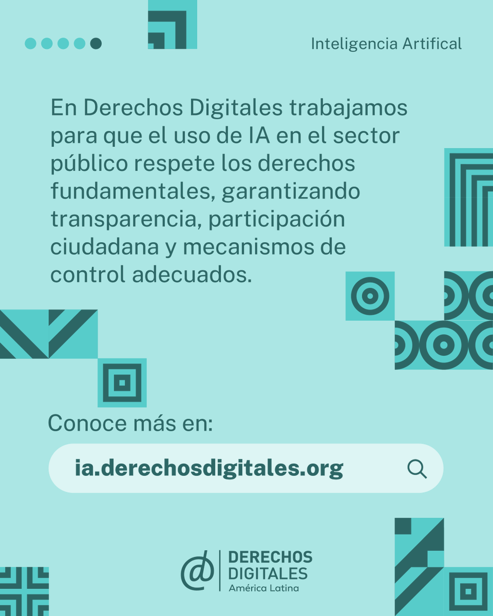 derechosdigital's tweet photo. La IA en las políticas públicas de América Latina sin garantías suficientes puede conllevar riesgos para la privacidad, la libertad de expresión y el bienestar de las personas.

Analizamos 10 casos y encontramos riesgos que amenazan nuestros derechos.

🔗 https://t.co/peg0AK82ju https://t.co/bQwBs9s6V6