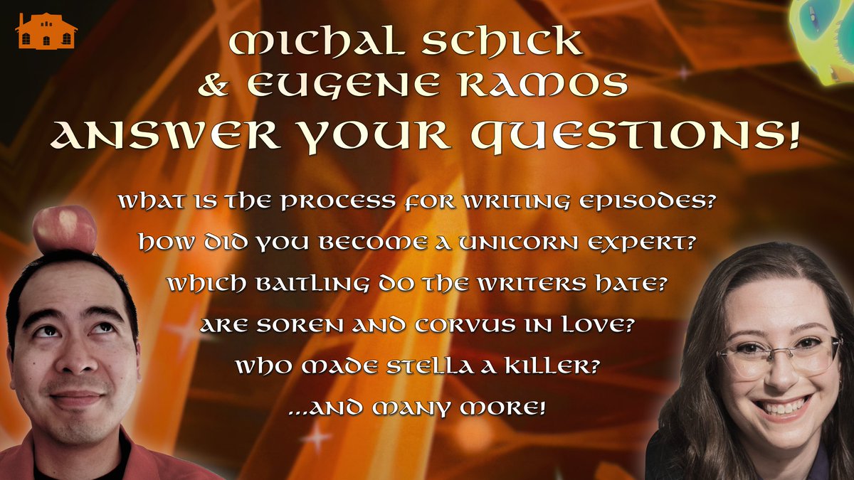 How did the Claudia vs. Callum fight evolve?
Which skill does every writer need?
Stella was almost named WHAT?

Tune in later this week for a behind-the-scenes scoop from writers Michal Schick and Eugene Ramos about the creation of #TheDragonPrince!