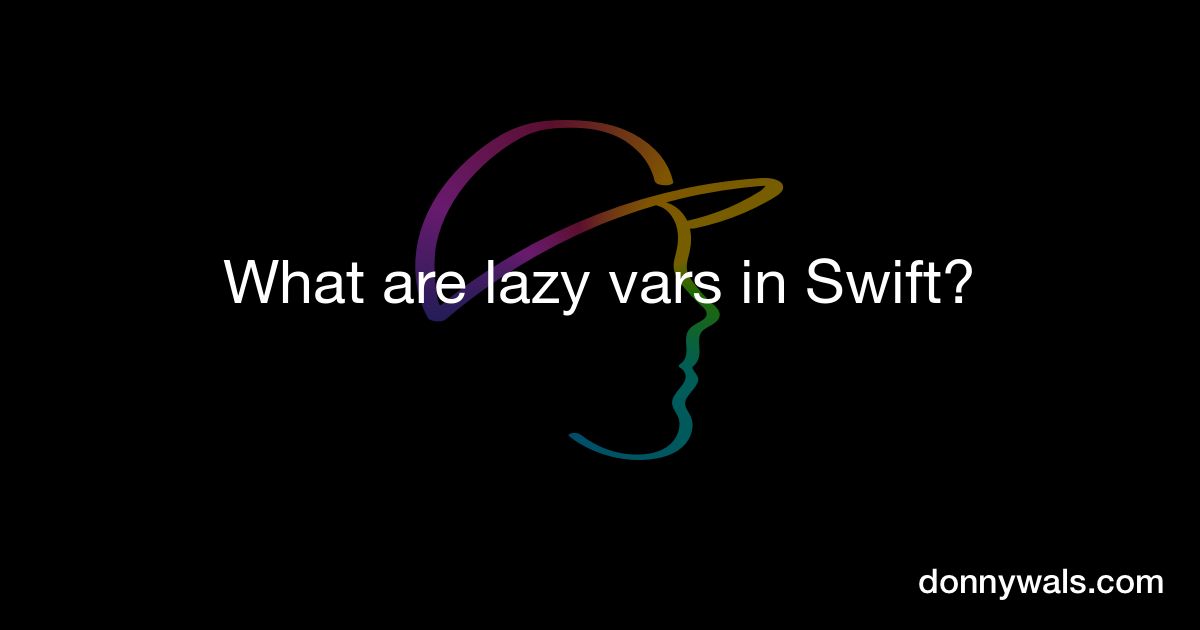 CodingExplorer's tweet image. What are lazy vars in Swift? — donnywals.com/what-are-lazy-… via @donnywals
#swift #swiftLang #iOSdevelopment #iOSdev #iOSProgramming