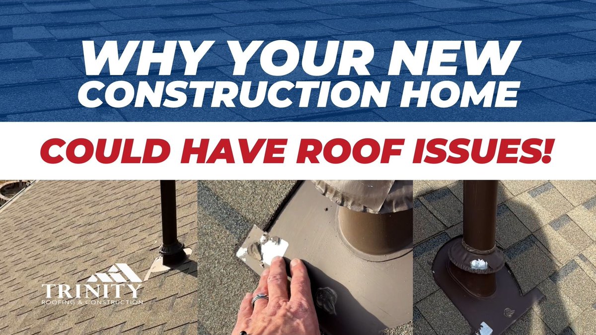 TheRoofExperts's tweet image. Even brand-new roofs need a proper inspection! 🏠🔧

Poor flashing and cuts during installation can lead to BIG problems down the road. Let us make sure your roof is in top shape, even on new homes.

Learn more here- youtube.com/watch?v=Re67bc…