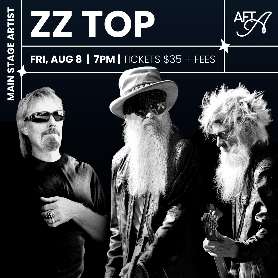 Get ready to rock! 🤘 ZZ Top is bringing their legendary sound to Arcadia, WI, for Ashley for the Arts on August 8, 2025! Tickets on sale now at bit.ly/AFTA2025