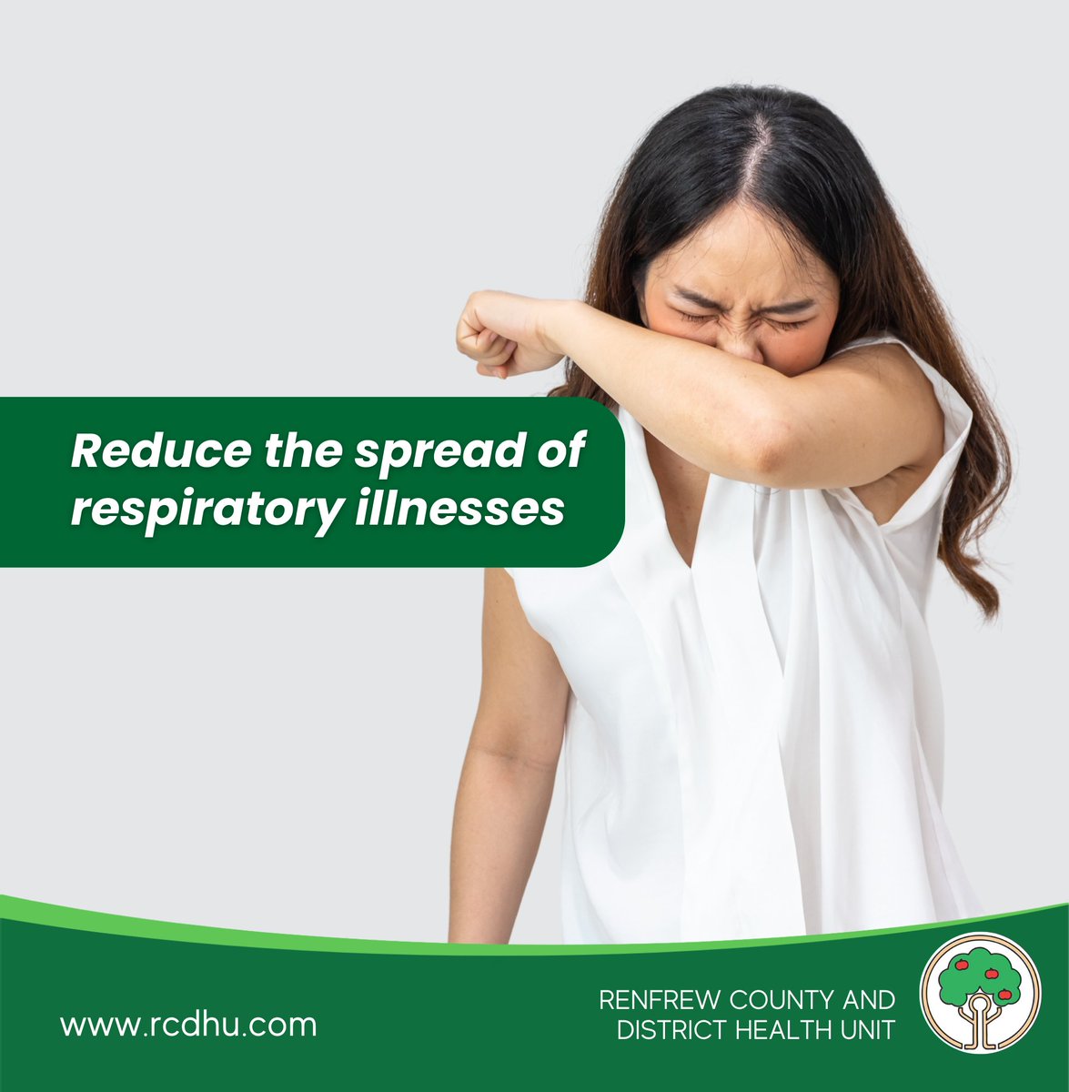 Renfrew County and District Health Unit (@rcdhealthunit) on Twitter photo If you feel sick this #RespiratoryIllness season, don’t risk spreading it to others. Stay home to protect those around you and take steps to help you feel better.
Learn more: ontario.ca/respiratoryill… If you feel sick this #RespiratoryIllness season, don’t risk spreading it to others. Stay home to protect those around you and take steps to help you feel better.
Learn more: ontario.ca/respiratoryill…