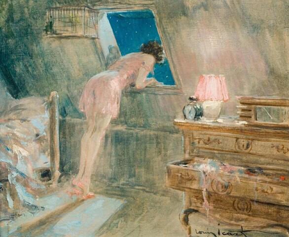 Attic Room    -   Louis Icart , 1940

French,  1888-1950