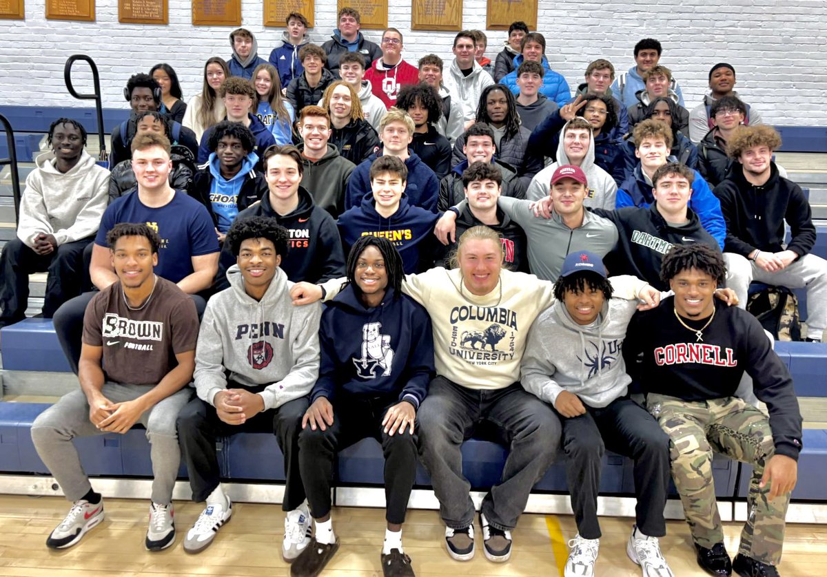 🔥Choate Is A Special Place!🔥

9 players are moving on to play Ivy League Football. Choate is sending at least 1 player to each Ivy League School! 2 headed to BROWN 🙌🏼
￼
Also the #1 ranked O-Lineman in the country headed to ND! And another to play (D1 - FCS)

Crazy Results!