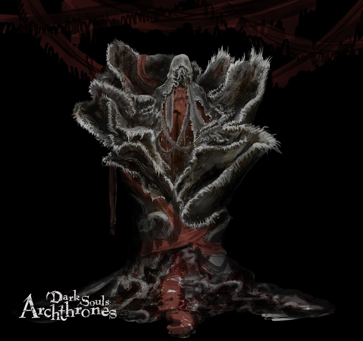 Pan_Lapa's tweet image. Grubmaiden - Unused concept made for @Archthrones 
#DarkSouls3 #DarksoulsIII #Archthrones