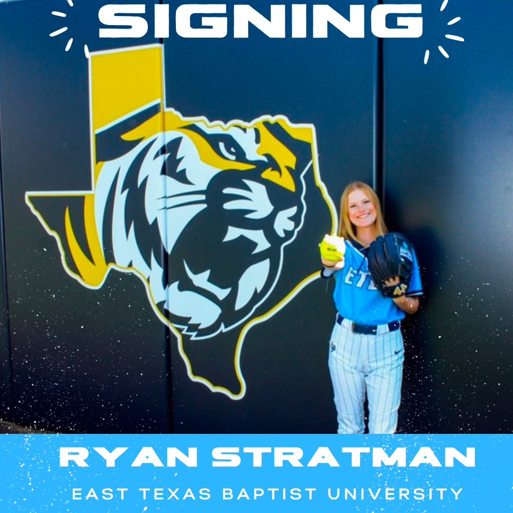 Ryan Stratman! 
After years of dedication in the classroom and on the field, Ryan is excited to sign with East Texas Baptist University. Go Tigers! 🐯