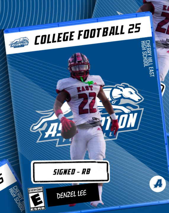 AssumptionFB's tweet photo. #𝙃𝙊𝙐𝙉𝘿𝙉𝘼𝙏𝙄𝙊𝙉 Welcome Denzel Lee to the Assumption Football Family!!

🏈RB
🏫Cherry Hill East High School
📏5’9
⚖️181

#DEAdvantage #NSD25 https://t.co/naKi6uxAjT