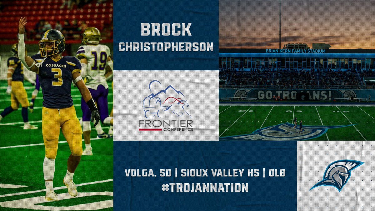 Dakota State Football (@dsufootball) on Twitter photo Welcome to the family!
Brock Christopherson ( <a href="/BrockChr_/">Brock Christopherson</a> )
From: Volga, SD
HS: Sioux Valley HS
OLB | 5’10 | 175
Film: buff.ly/416QqAb Welcome to the family!
Brock Christopherson ( <a href="/BrockChr_/">Brock Christopherson</a> )
From: Volga, SD
HS: Sioux Valley HS
OLB | 5’10 | 175
Film: buff.ly/416QqAb