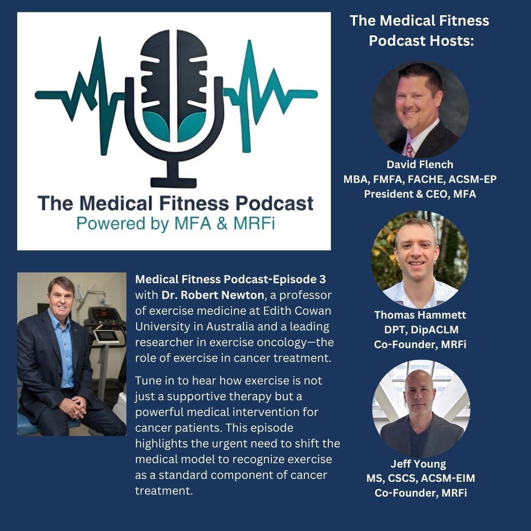 Join us for the Medical Fitness Podcast, our guest this week is Dr. Robert Newton, a leading researcher in exercise oncology at the Exercise Medicine Research Institute, which he founded, at the Edith Cowan Univ. in Perth, Australia. Click here: medicalfitness.org/medical-fitnes…
#fitness
