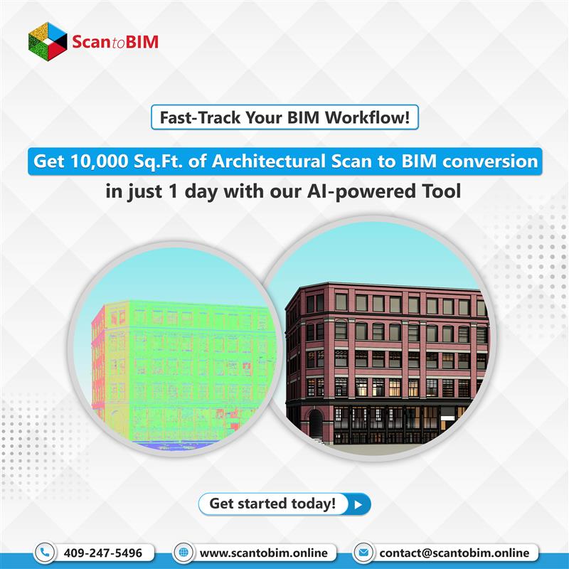 scantobimonline's tweet image. 🚀 Fast-Track Your BIM Workflow! 🚀
Struggling with time-consuming Scan to BIM conversions?
With our AI-powered tool, convert 10,000 Sq.Ft. of architectural scans into precise BIM models—all in just 1 day! 🏗️
📩 Let’s connect 🔗 bit.ly/3SB9iDG
#ScanToBIM #BIMWorkflow