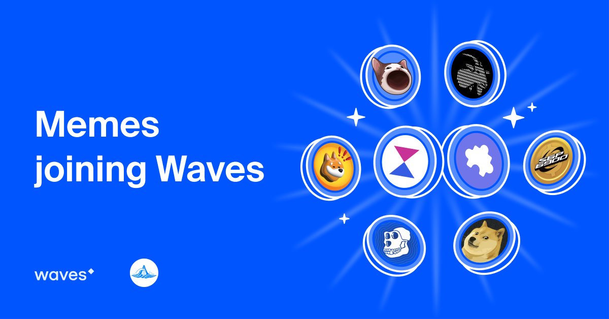 wavesprotocol's tweet image. 🐸 More memes are making waves! 🌊

The second batch of memecoins is now live on @WXNetwork &amp;amp; @puzzle_network DEX! 🎉

$APE on WX 👉wx.network/trading/spot/3…
on Puzzle 👉puzzleswap.org/trade?asset0=3…
$SPX on WX 👉waves.exchange/liquiditypools…
on Puzzle 👉puzzleswap.org/trade?asset0=4…
$BONK on WX