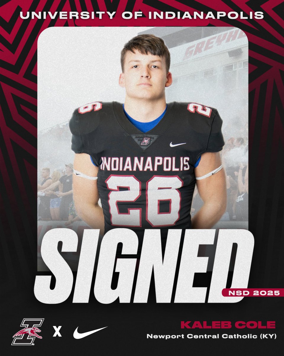 UIndy Football (@uindyfb) on Twitter photo Welcome 2⃣TheHound5⃣‼️
👤 <a href="/KalebCole26/">Kaleb Cole</a>
🏈 Newport Central Catholic (KY)
🎞️ tinyurl.com/3yme9ats
#GoHounds | #TogetherWeWin Welcome 2⃣TheHound5⃣‼️
👤 <a href="/KalebCole26/">Kaleb Cole</a>
🏈 Newport Central Catholic (KY)
🎞️ tinyurl.com/3yme9ats
#GoHounds | #TogetherWeWin