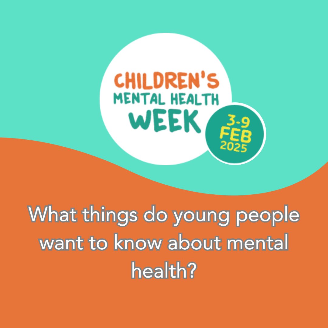 Did you know that it was Children's Mental Health Week? This year's them is "Know Yourself, Grow Yourself". So we ask: what do young people want to know?
What questions are most important? Let us know: edinburgh.eu.qualtrics.com/jfe/form/SV_7P…
#childrensmentalhealthweek #haveyoursay