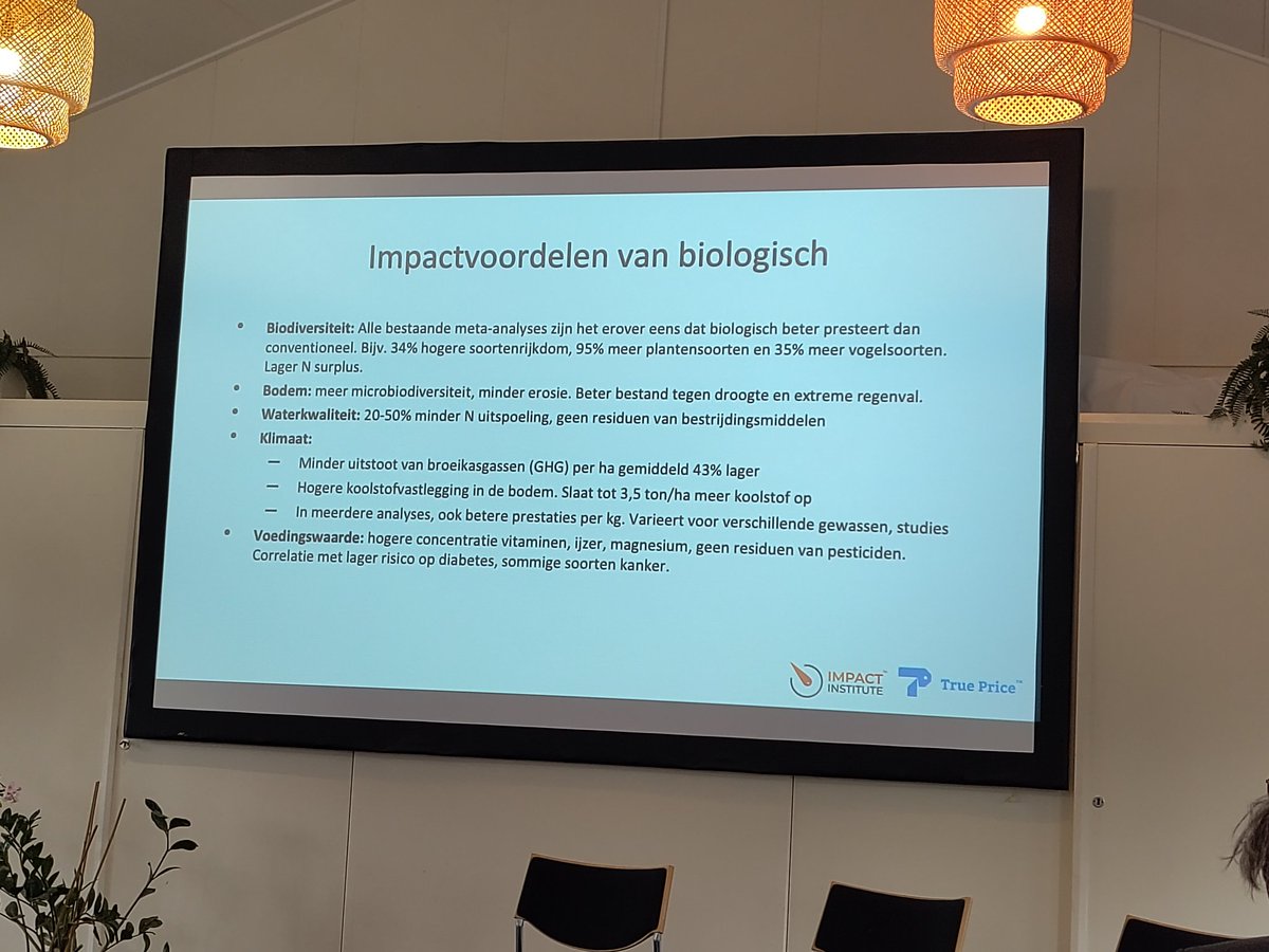Tijdens congres van Robin Food Coalition kwamen de wetenschappelijk onderbouwde voordelen van biologisch overduidelijk aan bod. <a href="/AlexDatema/">Alex Datema</a> @caringfarmers <a href="/LTONederland/">LTO Nederland</a> <a href="/jos_verstraten/">Jos Verstraten</a> <a href="/BionextTweets/">Bionext</a> <a href="/ministerLVVN/">Femke Marije Wiersma</a> <a href="/BoerBurgerB/">BBB BoerBurgerBeweging 🍀🍀🍀</a> <a href="/LauraBromet/">Laura Bromet 🍀🕊</a> @Natuurmonument <a href="/vogelnieuws/">Vogelbescherming NL</a>