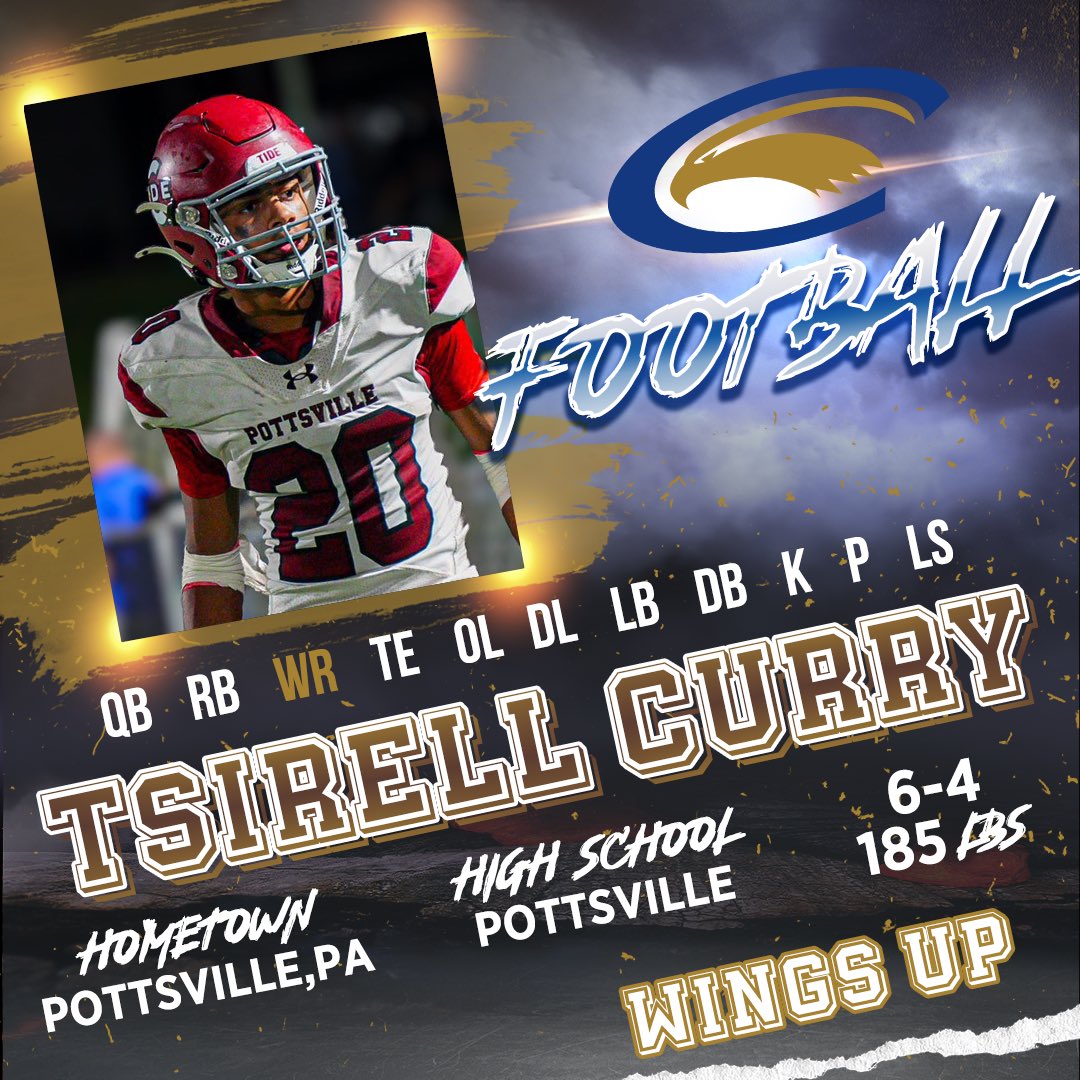 Time to fly.

<a href="/TsiCurry20/">Tsirell Curry</a> is locked in with the Golden Eagles!

#WingsUp x #NSD25