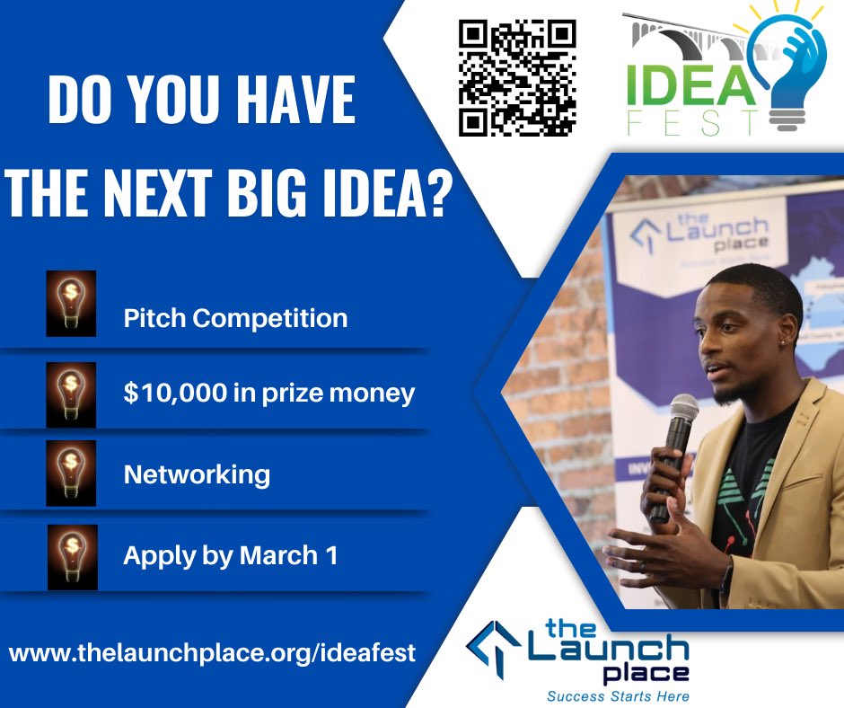 Do you have a big idea and need funding to get started or go to the next level? Apply to pitch at IdeaFest on 4/2/25 in Danville, VA! Applications are due 3/1/25. Click the link below! 

f6s.com/ideafest-2025/…
#IdeaFest #pitchcompetition #earlystagecapital