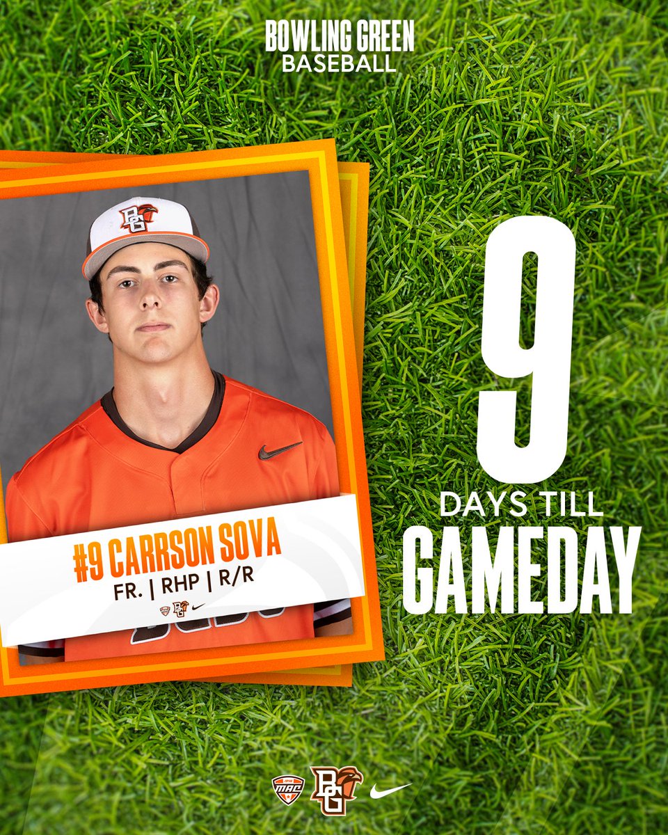 Down to single digits!

#⃣9
⚾️Carrson Sova
⚾️Fr., RHP, R/R
⚾️Liberty Township, Ohio (Bishop Fenwick HS)

#AyZiggy