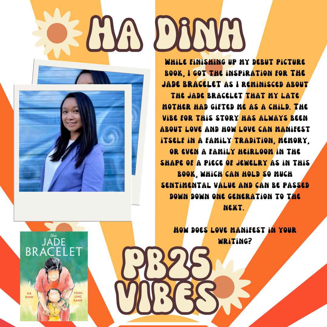 Over to author Ha Dinh <a href="/hellomrsdinh/">Hà Đinh</a> whose picture book THE JADE BRACELET manifests love through family and traditions #pb25vibes #picturebook #kidlit #jadebracelet #family #traditions