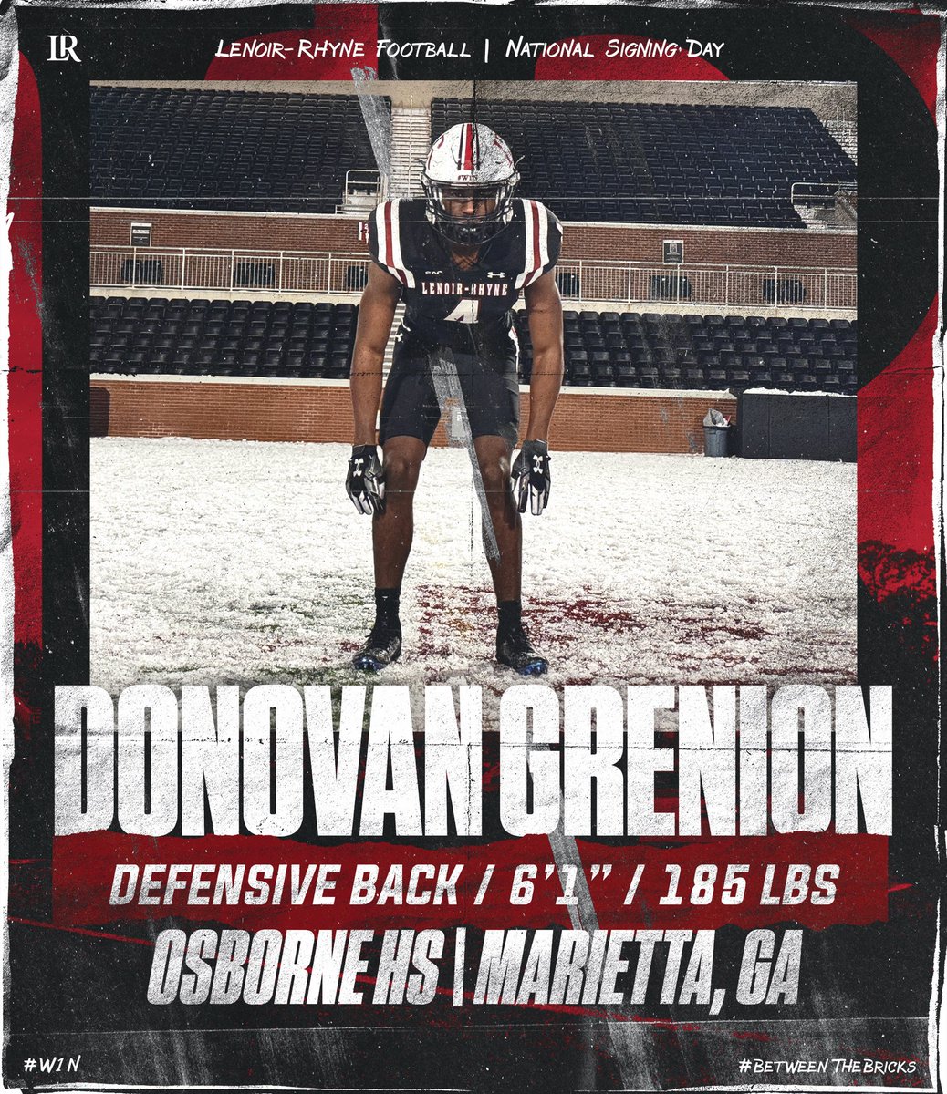 Welcome #BetweenTheBricks 🧱🐻🧱
<a href="/1kdonovan2x/">Donovan Grenion</a> 

#W1N | #NationalSigningDay