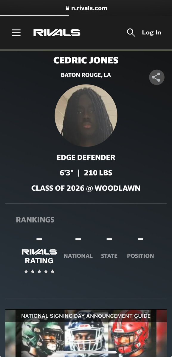 Thank you <a href="/BenjaminGolan/">Ben Golan</a> for making my <a href="/Rivals/">Rivals</a> profile