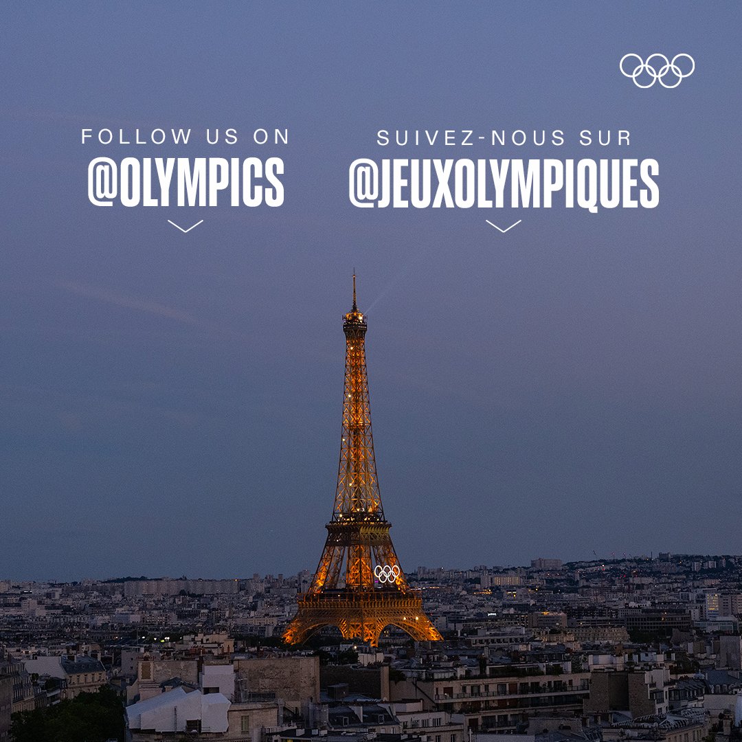 Paris2024's tweet image. The Olympic journey continues! Follow @olympics to stay connected to all things Olympic, relive all the best moments from Paris 2024 and stay updated on what’s next. 🥇
L'aventure olympique continue ! Suivez @jeuxolympiques pour rester connecté à tout ce qui touche aux Jeux…