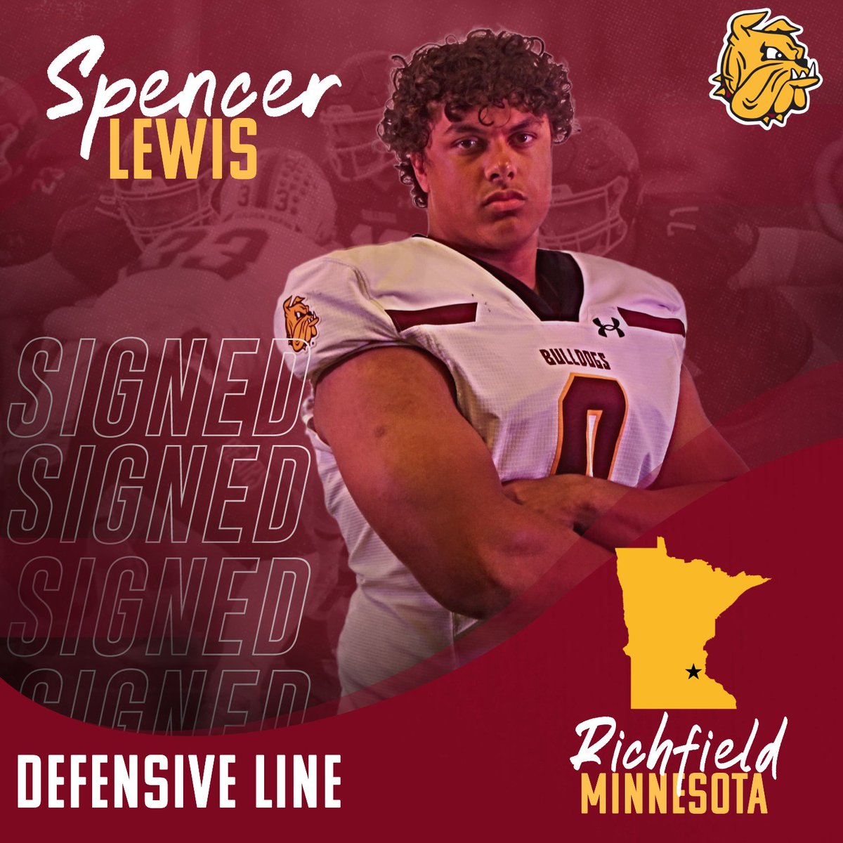 UMD Football (@umd_football) on Twitter photo Signed...βοΈ
The 6'3" DL <a href="/SPENCER_LEWIS7/">Spencer Lewis</a> from Minnesota is officially a πΆ
#EarnIt | #NSD25 Signed...βοΈ
The 6'3" DL <a href="/SPENCER_LEWIS7/">Spencer Lewis</a> from Minnesota is officially a πΆ
#EarnIt | #NSD25