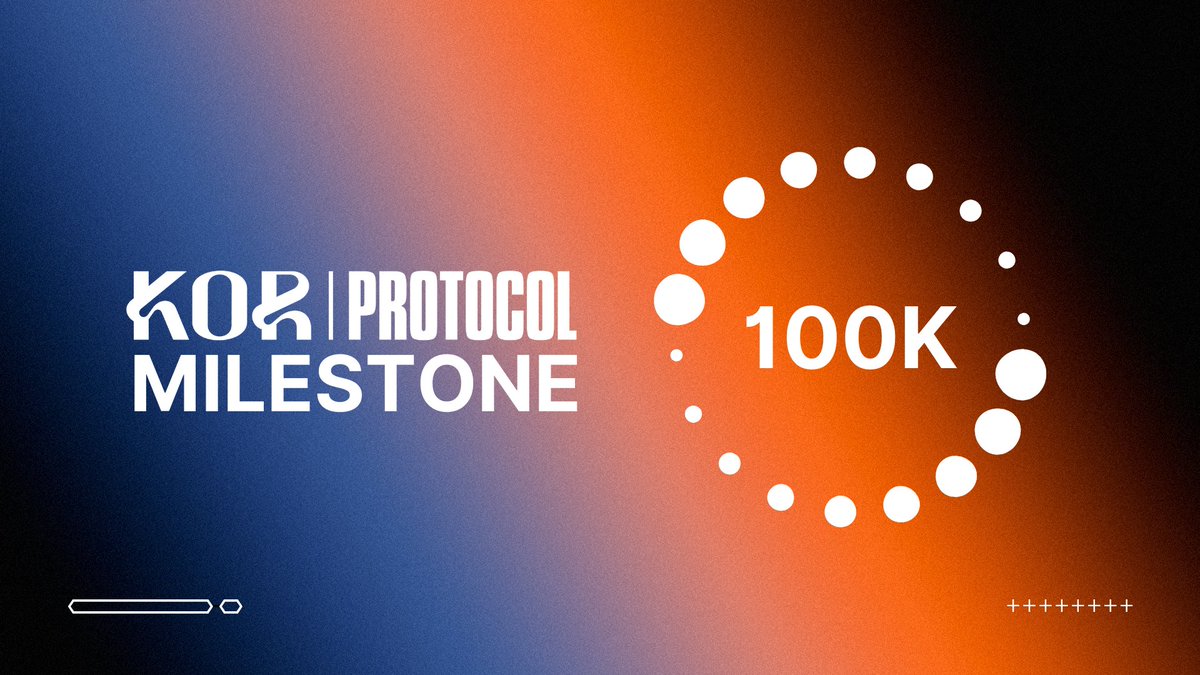 KorProtocol's tweet photo. A Milestone Moment: 100K Followers on X

To every follower, supporter, and believer: THANK YOU 🧡

The journey has only just begun — let’s build the next era of entertainment together ✨