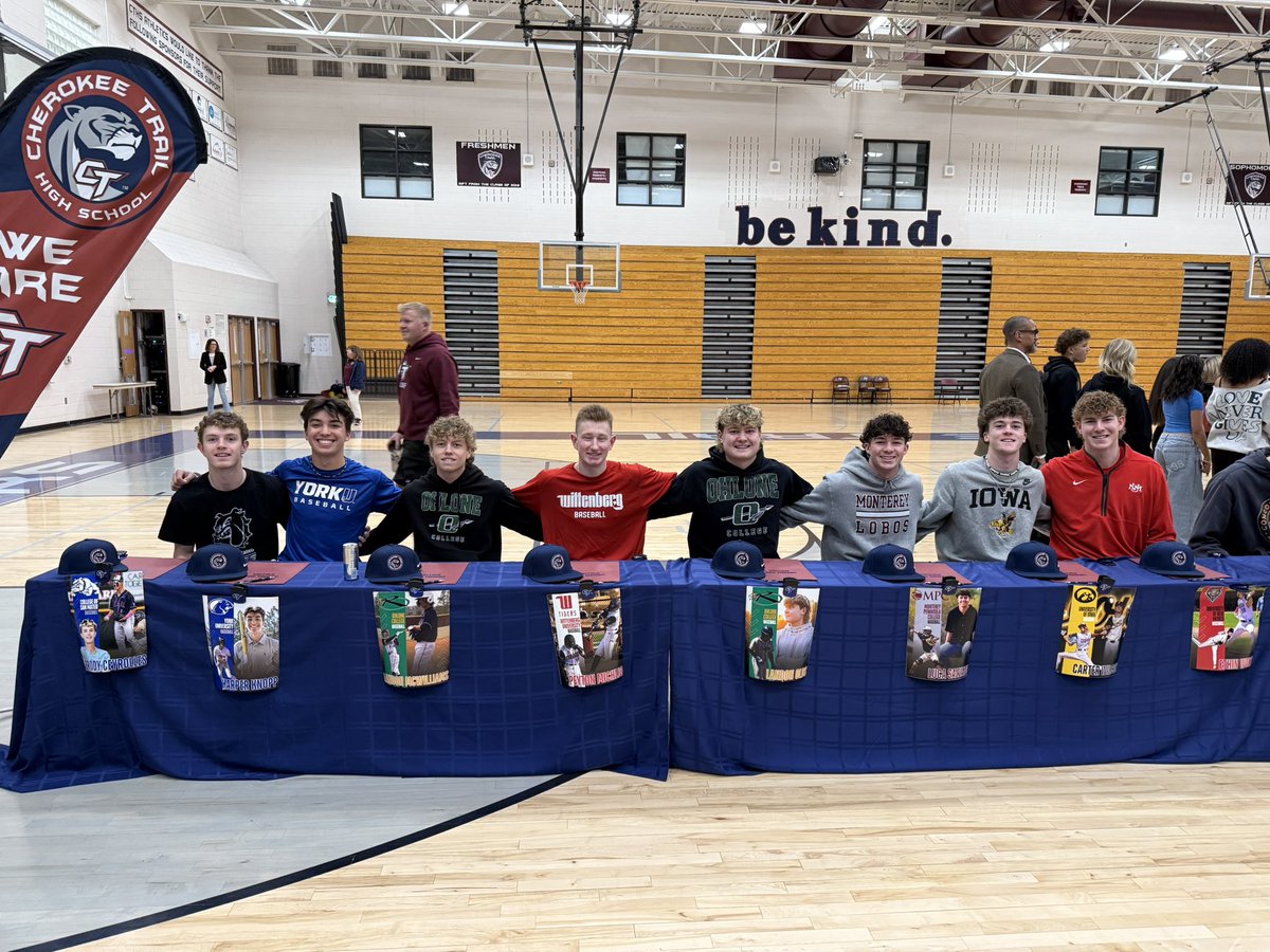 Cherokee Trail Baseball (@cths_baseball) on Twitter photo Congratulations to all of our players who are signing their LOI this morning! Proud of you guys! <a href="/CTHSAthletics/">CTHS Athletics</a> Congratulations to all of our players who are signing their LOI this morning! Proud of you guys! <a href="/CTHSAthletics/">CTHS Athletics</a>