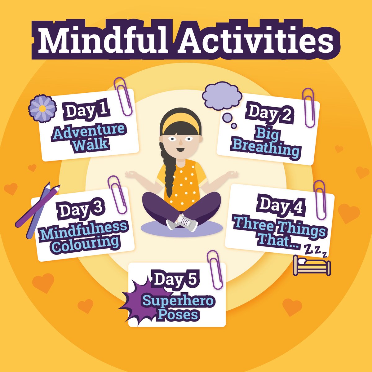 WitherslackGrp's tweet image. 💜 Explore five mindful activities waiting for you in our Children’s Mental Health Support Pack. 

Will you give them a go? Download your free pack today: hubs.li/Q034FQjt0

#WitherslackGroup #ChildrensMentalHealth #SENSupport #Neurodiversity