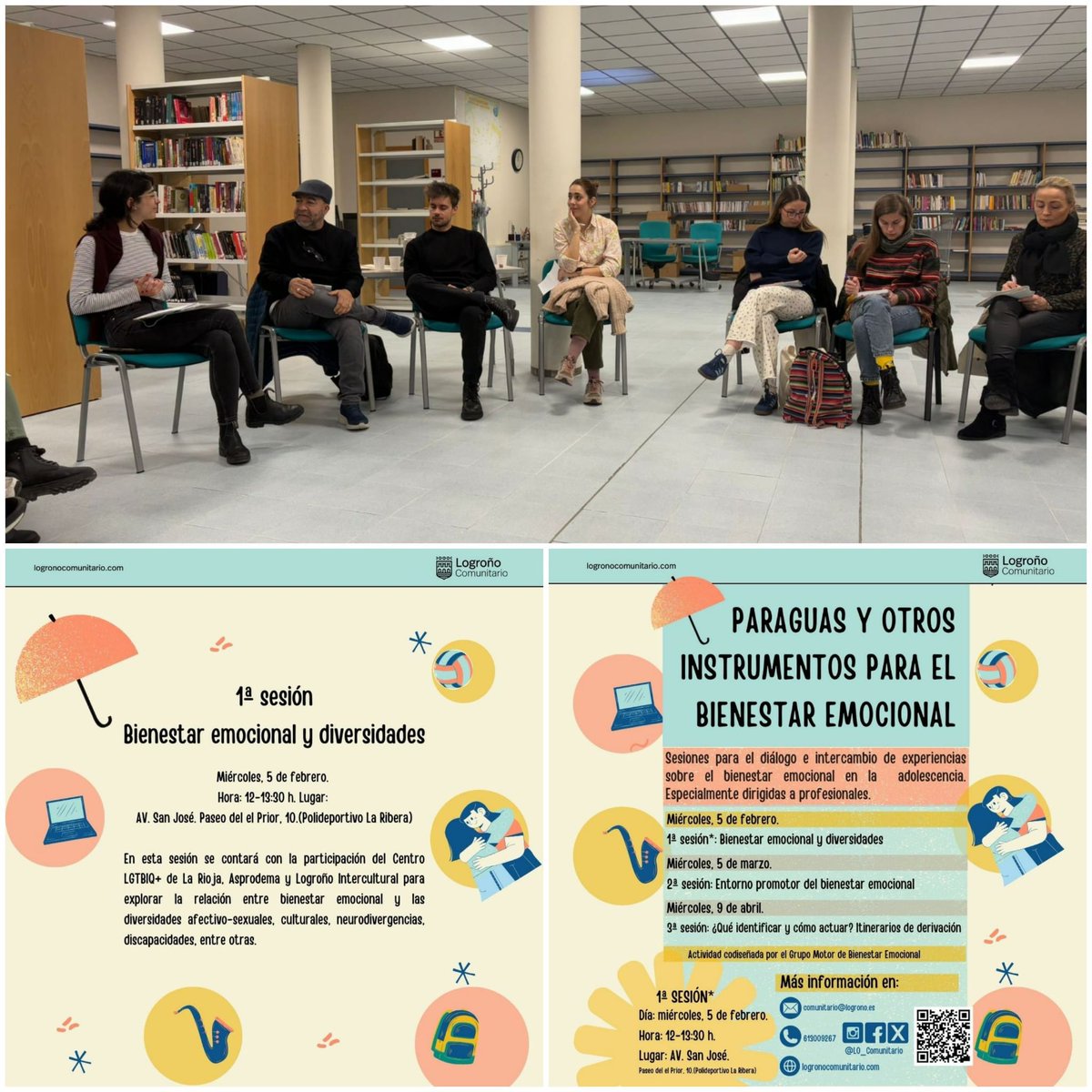 Muy interesante hablar de diversidades y los condicionantes del bienestar emocional con profesionales de salud, infancia y juventud. Empatía y conocimiento para respetar y valorar la riqueza de la diversidad en todas sus vertientes. 
<a href="/asprodemarioja/">ASPRODEMA-RIOJA</a> 
<a href="/LGTBiLaRioja/">🌈 Centro LGTBI+ de La Rioja</a>
<a href="/LO_Comunitario/">Logroño Comunitario</a>