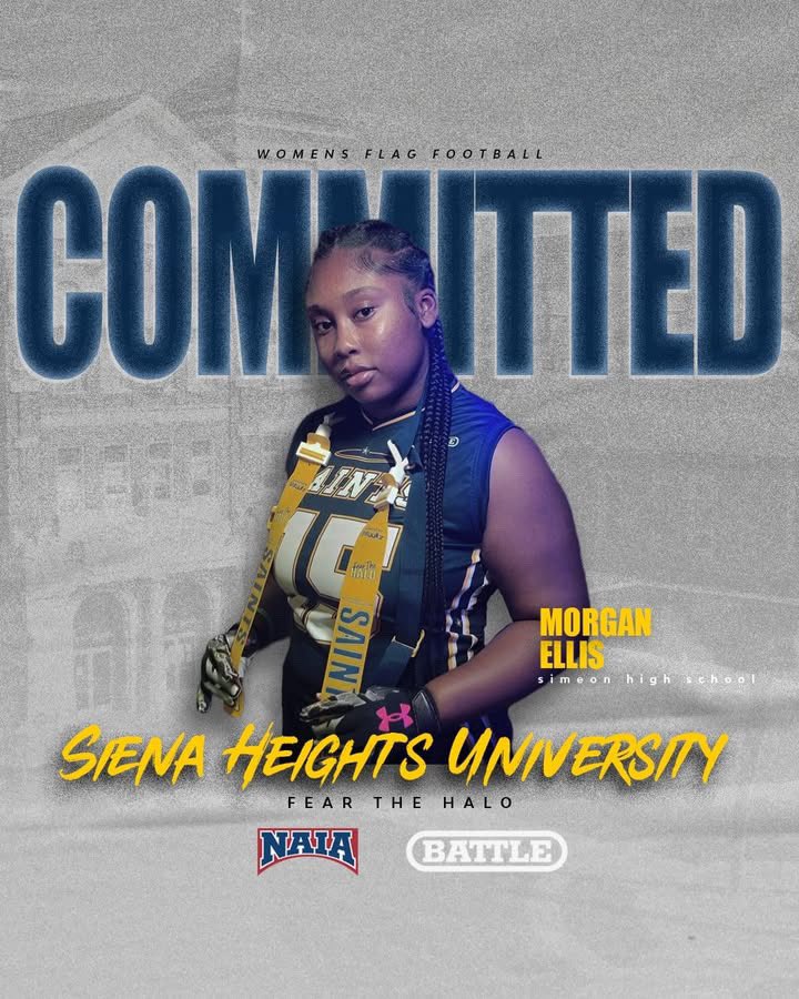 Thank you to God, My Family and Coaches for supporting me every step of the way. I’m incredibly grateful to announce my next chapter in flag football at Siena Heights University. Thank you Coach Jesse for this opportunity! I have no doubt that we will succeed together.