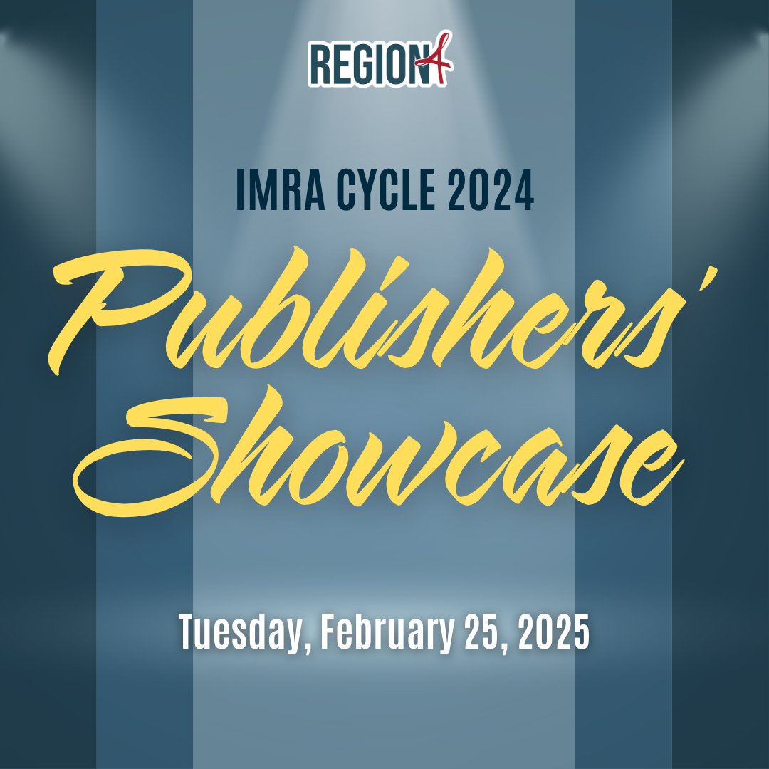 Get an exclusive look at the future of student resources at the IMRA Cycle 2024 Publishers' Showcase.

✔ Mathematics (K-12)
✔ English &amp; Spanish Reading/Phonics (K-5)
✔ TEA’s newly approved curriculum, Bluebonnet Learning

Join us at Region 4 McKinney Conference Center to