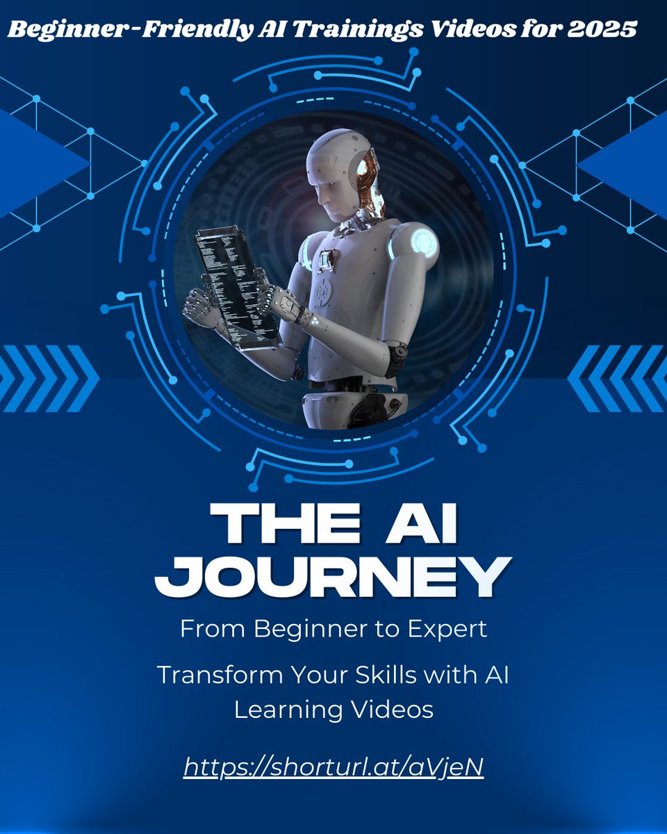 hkmanik's tweet image. AI Tools For Freelancers In 2025
AI Tutorial Videos for Beginner
Unlock the Videos Here: shorturl.at/aVjeN
#AITutorials #BeginnerAI #LearnAI #AIVideos #AIForBeginners #AIEducation #AITraining #TechForBeginners #AI2020 #DigitalLearning