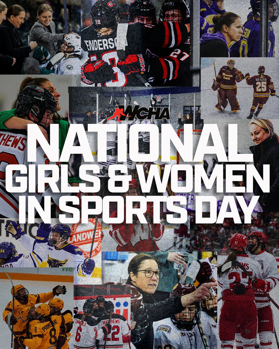 WCHA_WHockey's tweet photo. 𝗖𝗲𝗹𝗲𝗯𝗿𝗮𝘁𝗶𝗻𝗴 𝗡𝗮𝘁𝗶𝗼𝗻𝗮𝗹 𝗚𝗶𝗿𝗹𝘀 &amp; 𝗪𝗼𝗺𝗲𝗻 𝗶𝗻 𝗦𝗽𝗼𝗿𝘁𝘀 𝗗𝗮𝘆 𝘁𝗼𝗱𝗮𝘆 𝗮𝗻𝗱 𝗲𝘃𝗲𝗿𝘆𝗱𝗮𝘆👏

Thank you to all of our phenomenal women student-athletes, coaches, staff &amp; administrators who allow us to be able to do what we do every day!

#NGWSD https://t.co/Ip4VgxQA3V