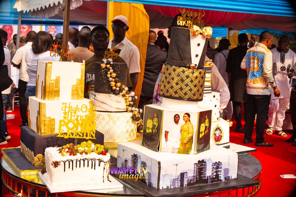 waffitv's tweet photo. High Chief Kestin Pondi’s Surprise Bash! 

Totally unaware, he walked into KFT Place, Warri—BOOM! Surprise! His wife &amp; crew planned it all.

Swipe for the vibes! 

#KestinPondiBirthday #tantitasecuritynetwork  #Asherkine #PIDOM #boniface #PresidentBolaAhmedTinubu #USandUK https://t.co/ENECI9EmIk
