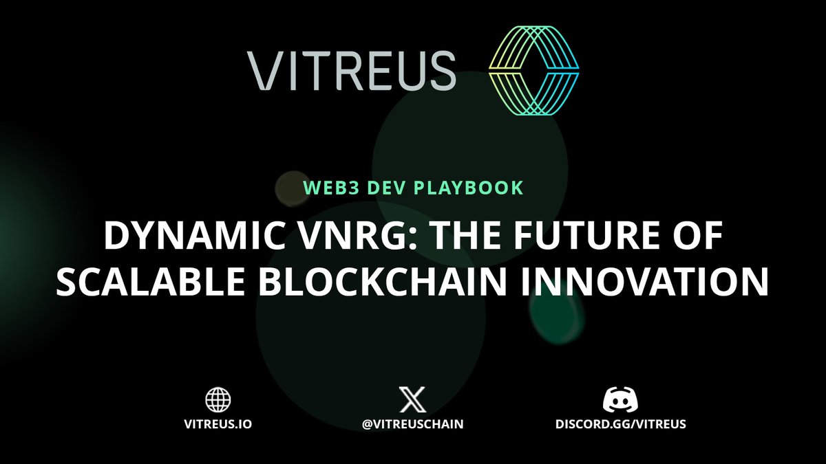 ✳️ Introducing Dynamic VNRG: The Future of Scalable Blockchain Innovation!

Say goodbye to inefficiencies and hello to real-time adaptability, cost efficiency, and sustainable rewards. With a self-regulating economic model and developer-first tools, Dynamic VNRG is redefining