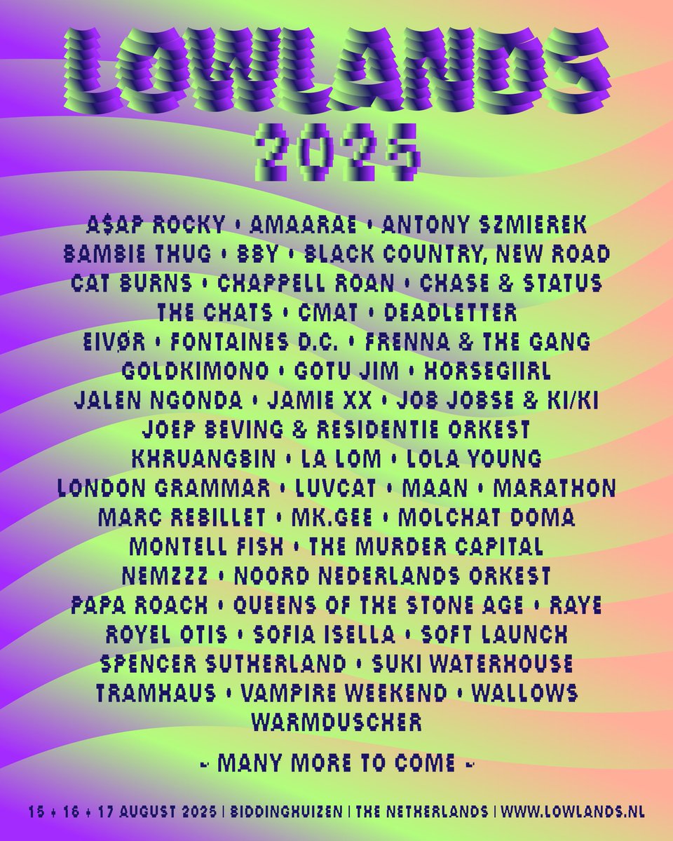 molchatdomaband's tweet image. Netherlands, see you at Lowlands Festival this August! #LL25 #LLFest @Rapid_Razor_Bob 

lowlands.nl/tickets/