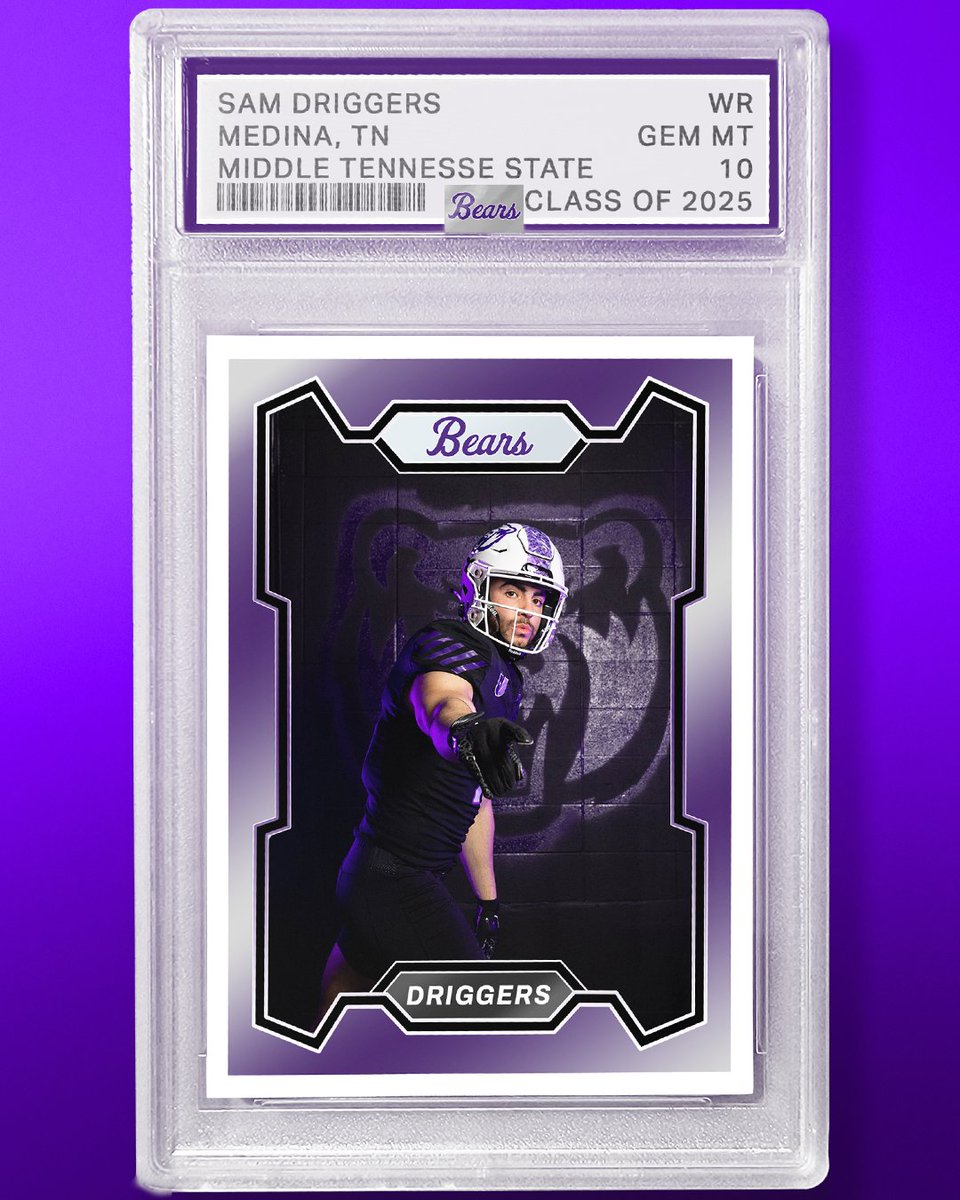 Proud to announce Sam Driggers, 5'11, 200 lb, Wide Receiver, to Bear Country!!  

 #BearClawsUp x #FearTheStripes