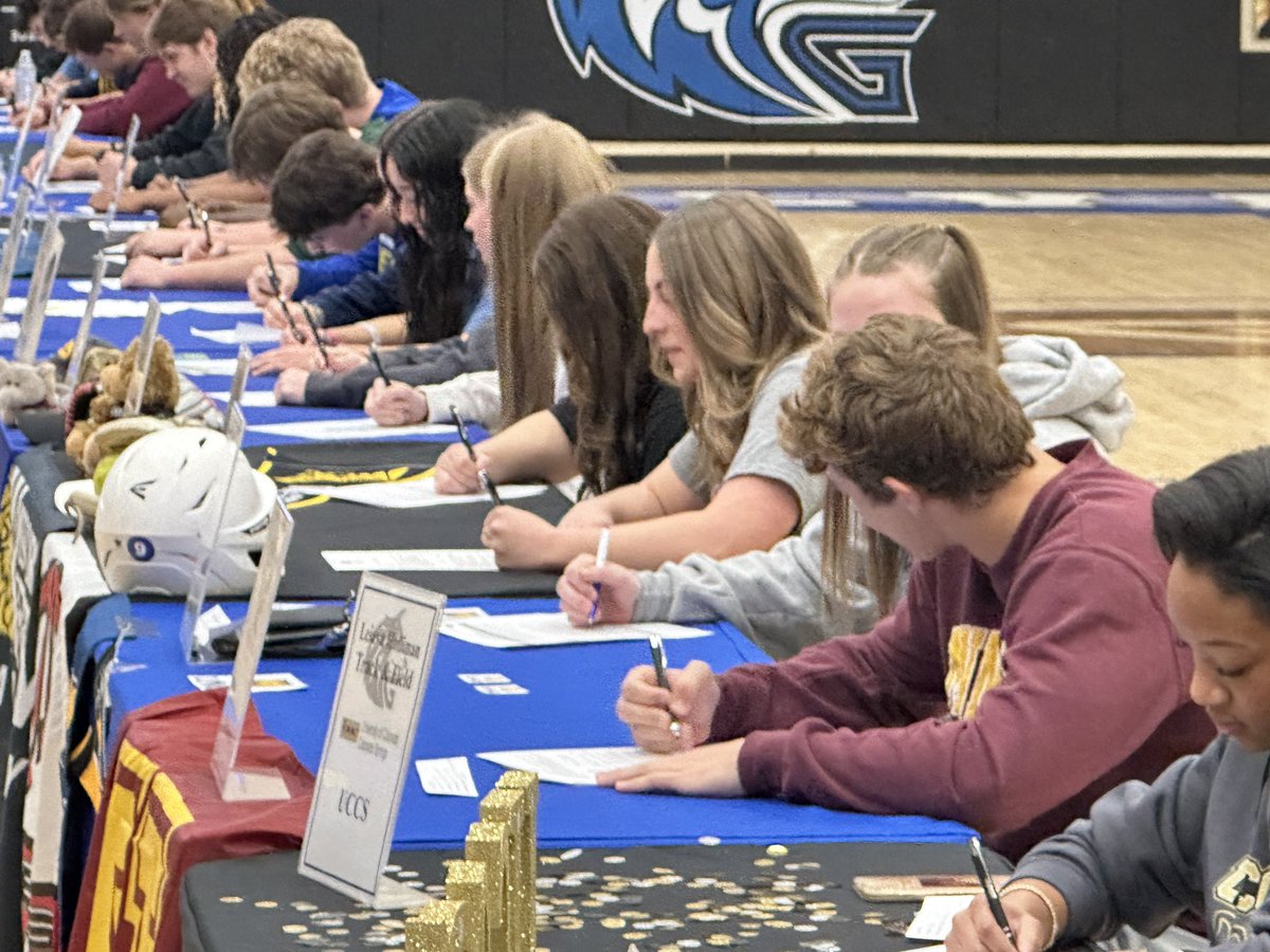National Signing Day: Here at Grandview as student athletes make their intentions at the next level official. Congrats to all the Wolves! <a href="/ghswolvessports/">Grandview Athletics</a> <a href="/Grandview_HS/">GrandviewHS</a> <a href="/CCSDK12/">Cherry Creek Schools</a> <a href="/aurorasports/">Sentinel Prep Sports</a>