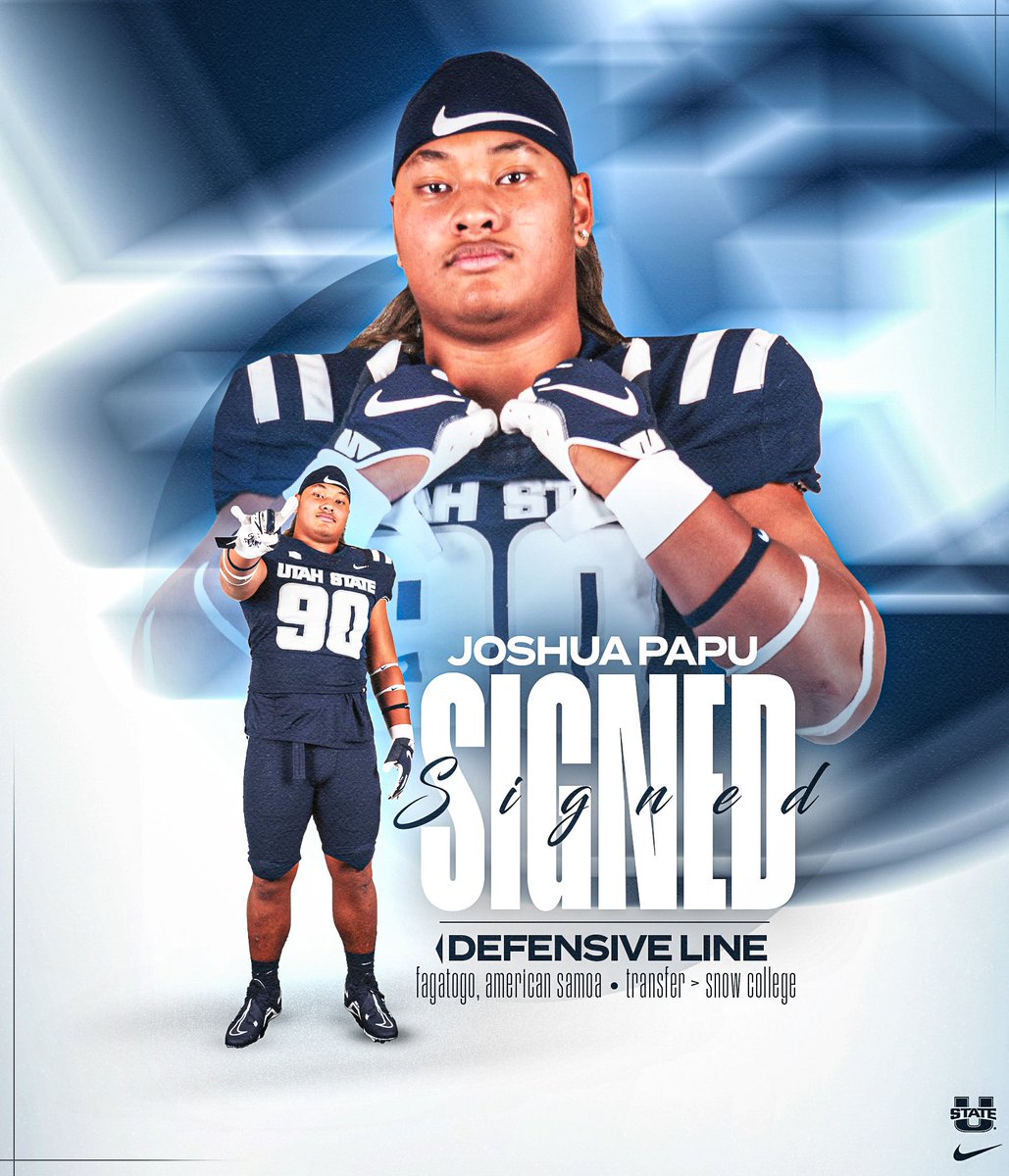USUFootball's tweet photo. 𝒮𝒾𝑔𝓃𝑒𝒹 𝒶𝓃𝒹 𝓈𝑒𝒶𝓁𝑒𝒹! ✍️
ᴡᴇʟᴄᴏᴍᴇ ᴛᴏ ᴀɢɢɪᴇ ɴᴀᴛɪᴏɴ Joshua Papu

#AggiesAllTheWay https://t.co/d3iouX7AYs