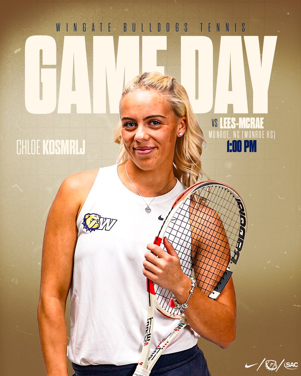 WU_Bulldogs's tweet photo. GameDay for @WingateTennis 🎾!!
🆚 @LMCBobcats
📍 Monroe, NC
⏰ 1 PM
📰 https://t.co/9oB6OLmcCA
#OneDog | #WUTEN https://t.co/wV1qiju0b7